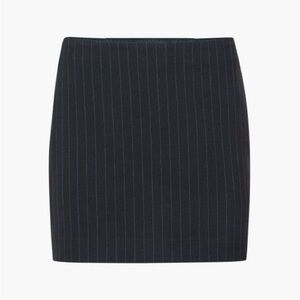 Aritzia Babaton Destine Skirt in Navy Stripe